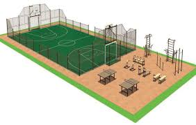 Строительство плоскостного спортивного сооружения.